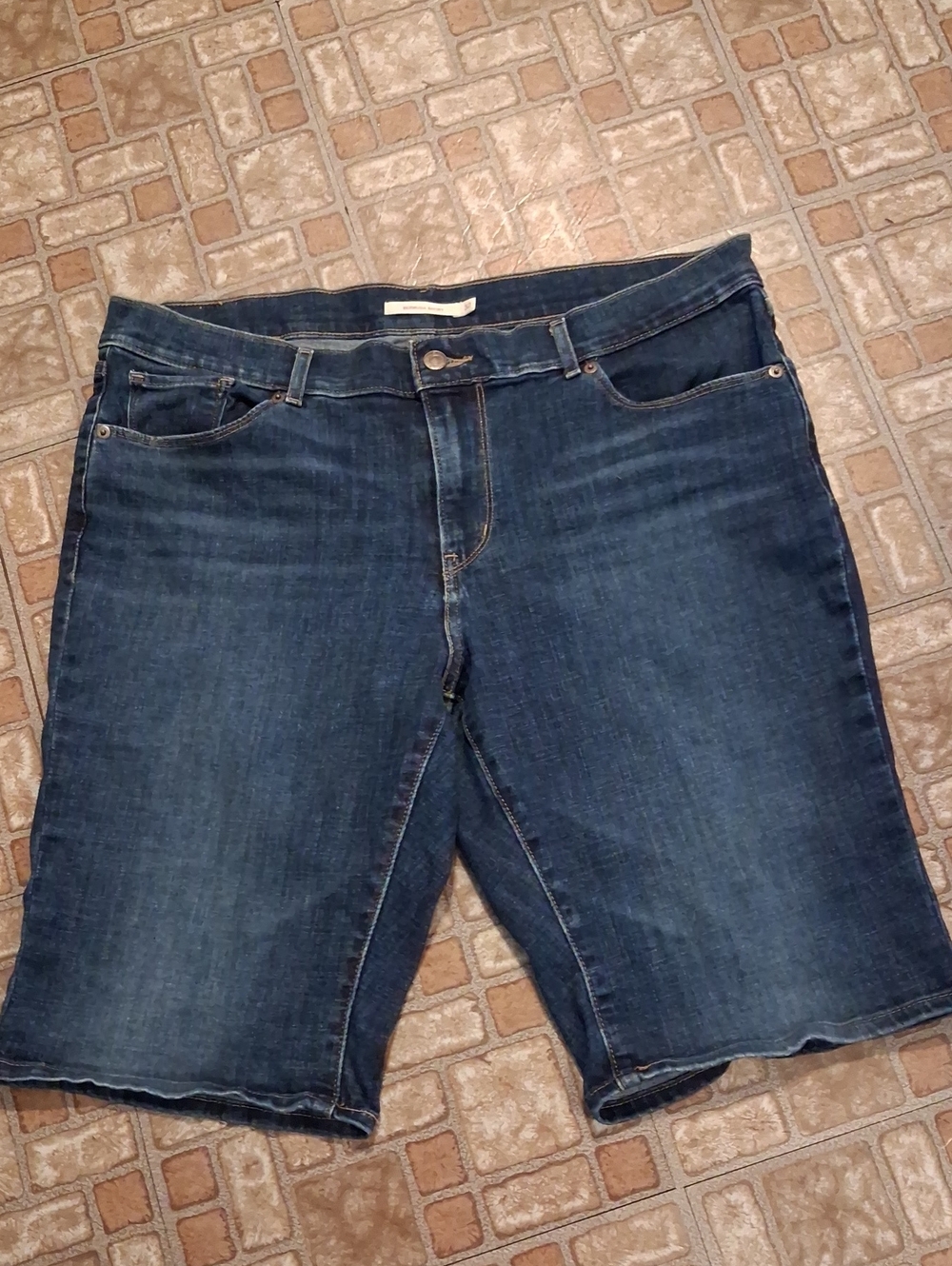 Levi's Dark Blue Boyfriend Denim Shorts